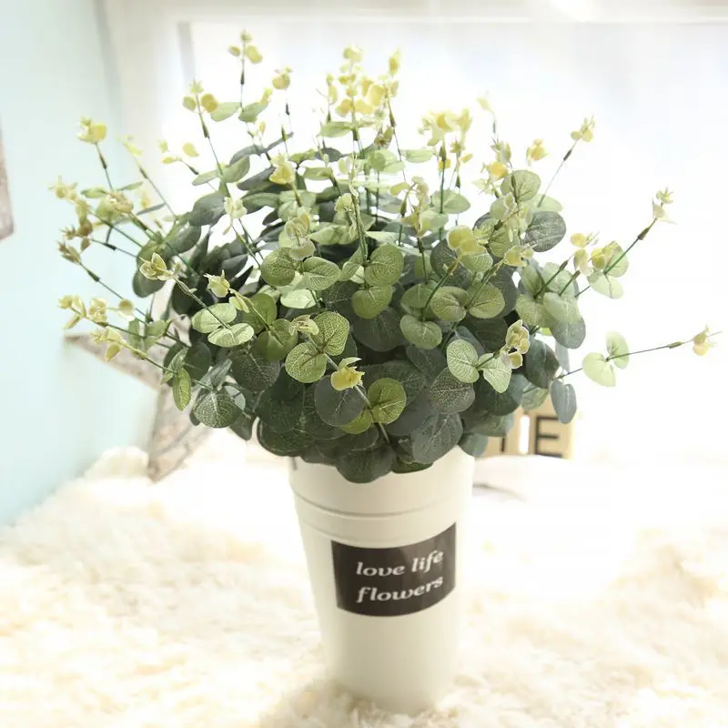 Green Artificial Leaves Large Eucalyptus Leaf Plants Wall Material Decorative Fake Plants For Home Shop Garden Party Decor
Green Artificial Leaves Large Eucalyptus Leaf Plants Wall Material Decorative Fake Plants For Home Shop Garden Party Decor