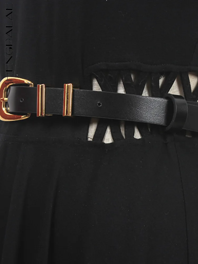 SHENGPALAE Women's Metal Buckle Belt Retro Adjustable Pair With Dress Solid Color Narrow Fashion Female Belts 2023 New 13DB1474
SHENGPALAE Women's Metal Buckle Belt Retro Adjustable Pair With Dress Solid Color Narrow Fashion Female Belts 2023 New 13DB1474