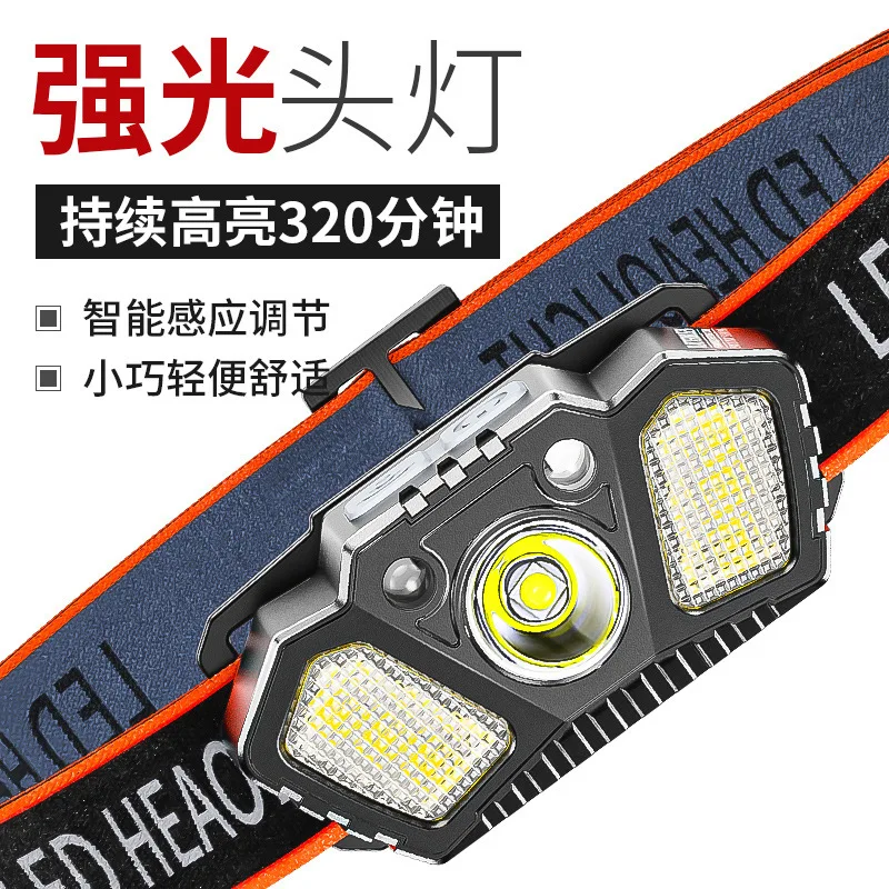 USB Rechargeable Sensor LED Headlamp Super Bright Headlight Head Mounted Fishing Light Multiple Lighting Modes
USB Rechargeable Sensor LED Headlamp Super Bright Headlight Head Mounted Fishing Light Multiple Lighting Modes
