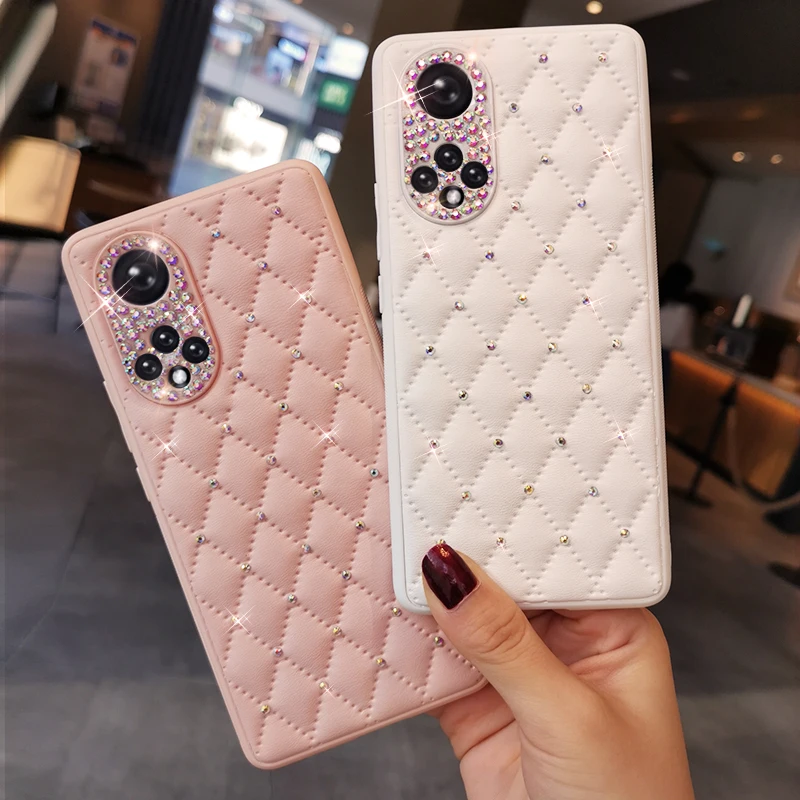 Fragrance Luxury Leather Phone Case For Huawei Mate 30 40 P50 Pro Rhinestone Rhombus Case for Huawei Honor 50 Pro Cover Case
Fragrance Luxury Leather Phone Case For Huawei Mate 30 40 P50 Pro Rhinestone Rhombus Case for Huawei Honor 50 Pro Cover Case