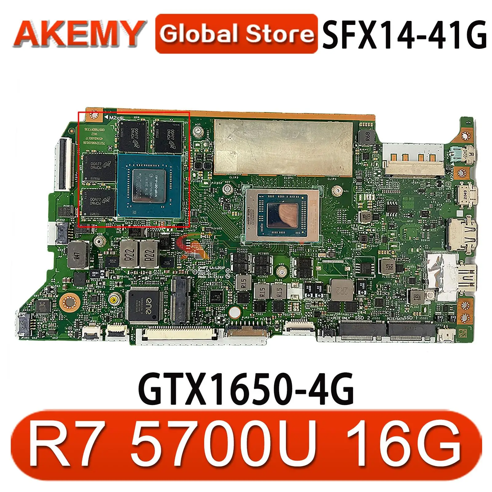 Семейная материнская плата для ноутбука Acer, материнская плата с процессором R7 5700U RAM 16G GPU GTX1650 4G 100%, работает
Семейная материнская плата для ноутбука Acer, материнская плата с процессором R7 5700U RAM 16G GPU GTX1650 4G 100%, работает