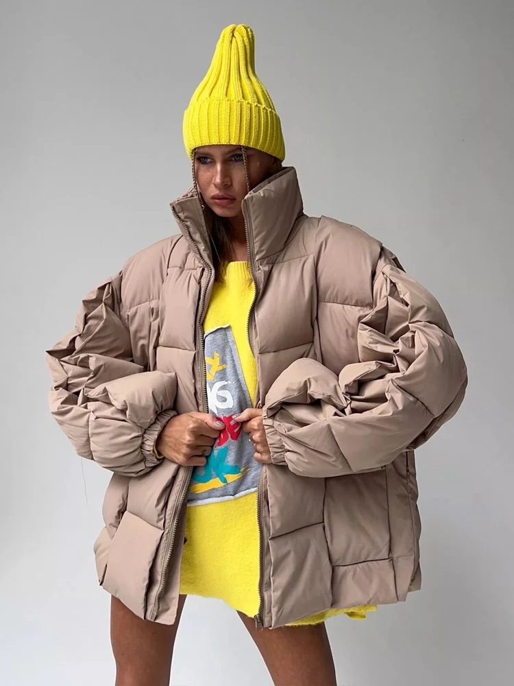 Winter Parkas for women 2022 fashion Weave Oversize Warm Thicken Jacket Coats Green Plaid Warm Cotton Padded Coat Female Outwear
Winter Parkas for women 2022 fashion Weave Oversize Warm Thicken Jacket Coats Green Plaid Warm Cotton Padded Coat Female Outwear