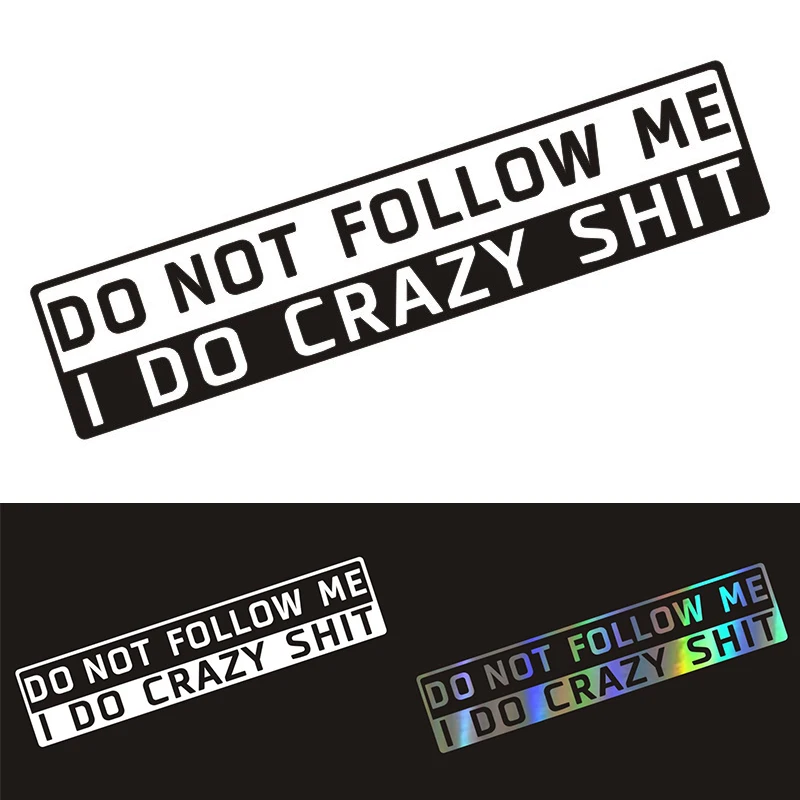 3x15cm Car Stickers Do Not Follow Me 3D Reflective Decor Sticker Decal Car Styling Decoration Decals Auto Decorative Accessories
3x15cm Car Stickers Do Not Follow Me 3D Reflective Decor Sticker Decal Car Styling Decoration Decals Auto Decorative Accessories