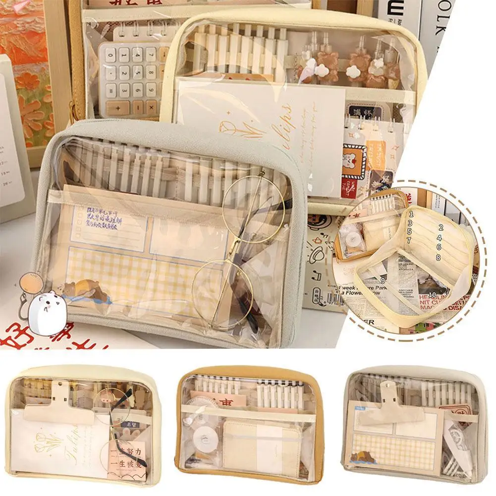 Kawaii Pencil Cases Multi-Functional Cute Large-capacity Cute Pouch Bag For Girls Back To School Supplies Korean Stationery
Kawaii Pencil Cases Multi-Functional Cute Large-capacity Cute Pouch Bag For Girls Back To School Supplies Korean Stationery