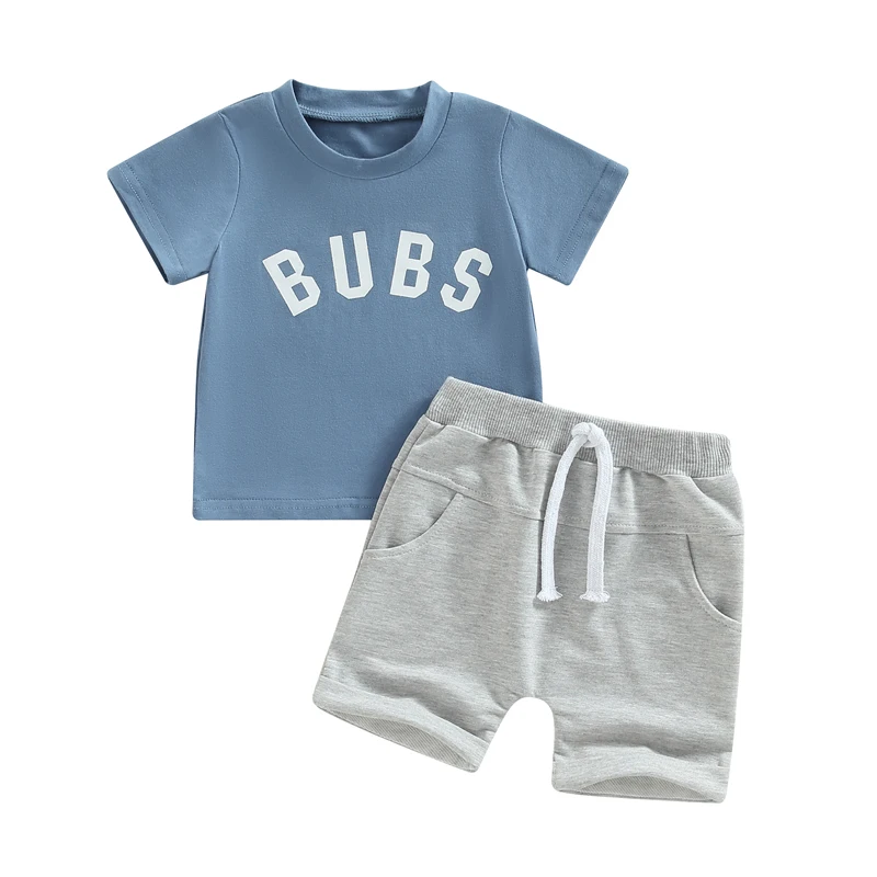 Toddler Baby Boys Clothing Newborn Letter Print Short Sleeve Crew Neck T-Shirts Tops Elastic Waist Rolled Hem Shorts 2Pcs Set
Toddler Baby Boys Clothing Newborn Letter Print Short Sleeve Crew Neck T-Shirts Tops Elastic Waist Rolled Hem Shorts 2Pcs Set