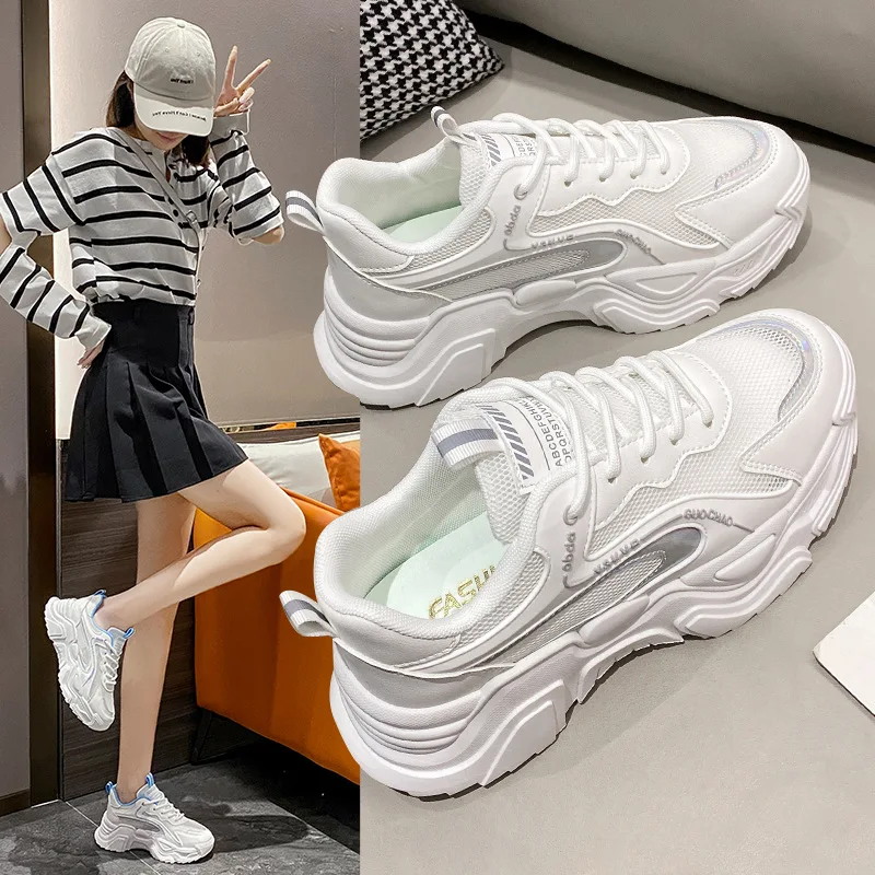 Shoes For Women Platform Shoe White Breathable Mesh Student Casual Woman Sneakersy Running Ladies Tennis Sneakers Zapatillas
Shoes For Women Platform Shoe White Breathable Mesh Student Casual Woman Sneakersy Running Ladies Tennis Sneakers Zapatillas