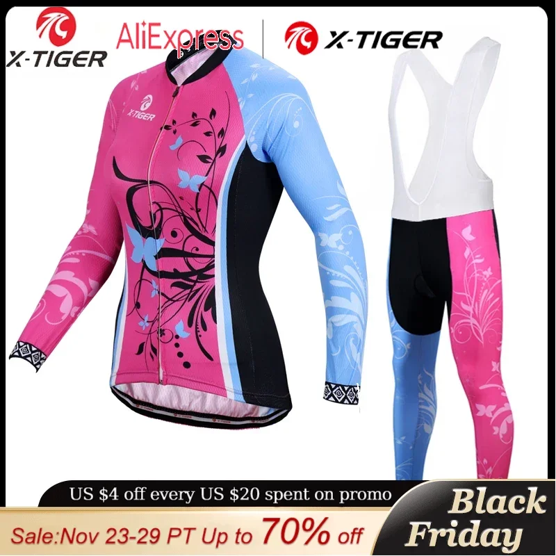 X-Tiger Women Autumn Cycling Clothing Anti-UV MTB Bicycle Wear Ropa Ciclismo Racing Bike Clothes Cycling Jersey Set For Woman
X-Tiger Women Autumn Cycling Clothing Anti-UV MTB Bicycle Wear Ropa Ciclismo Racing Bike Clothes Cycling Jersey Set For Woman