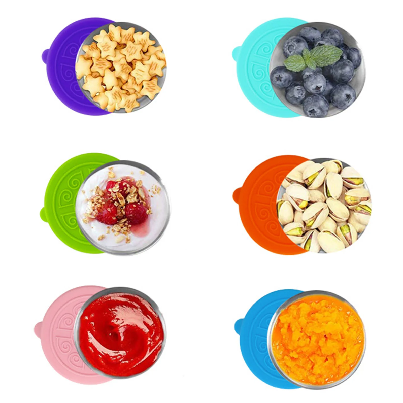 6pcs Reusable Sauce Cup Salad Dressing Container 5.4cm Dia.304 Stainless Steel Leak-Proof Dip Cup With Silicone Lid Kitchen Tool
6pcs Reusable Sauce Cup Salad Dressing Container 5.4cm Dia.304 Stainless Steel Leak-Proof Dip Cup With Silicone Lid Kitchen Tool