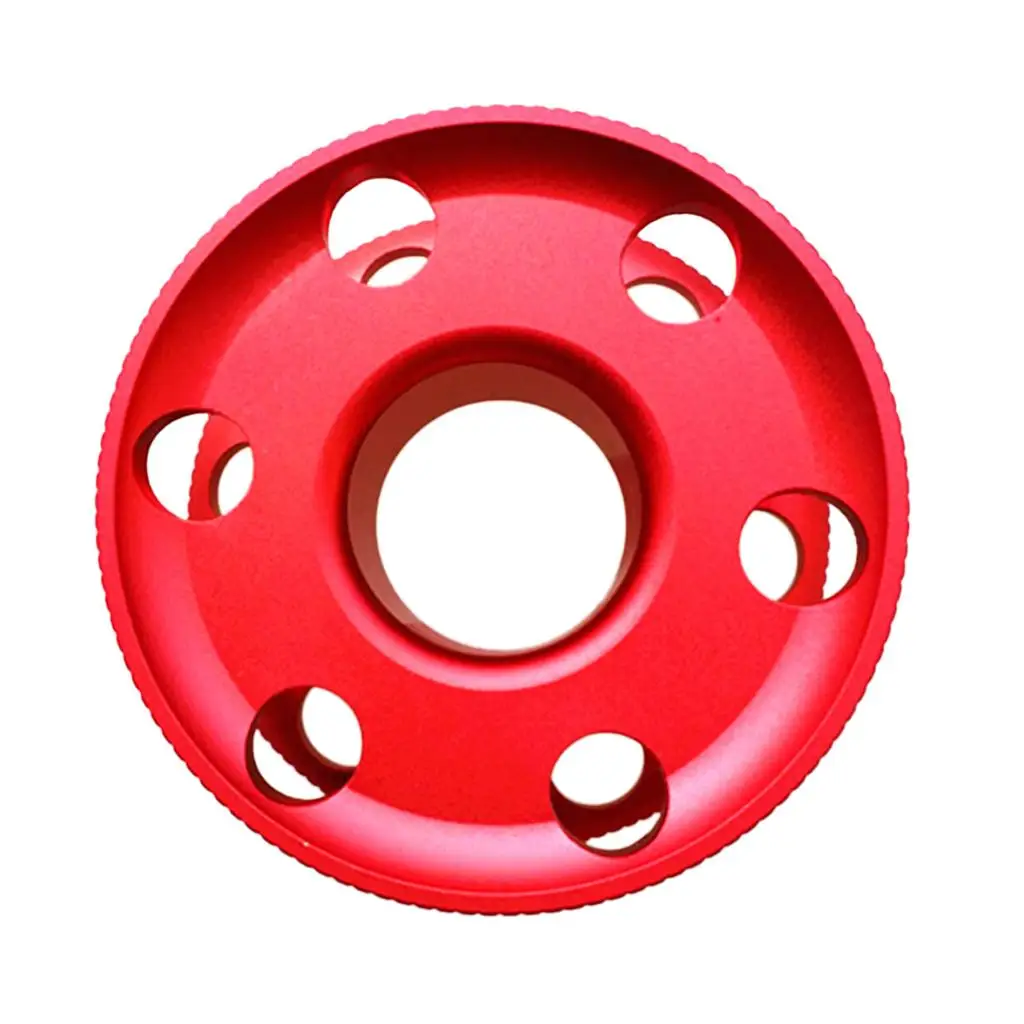 

Алюминиевая компактная направляющая катушка на палец, катушка, аксессуары для подводного плавания-красный