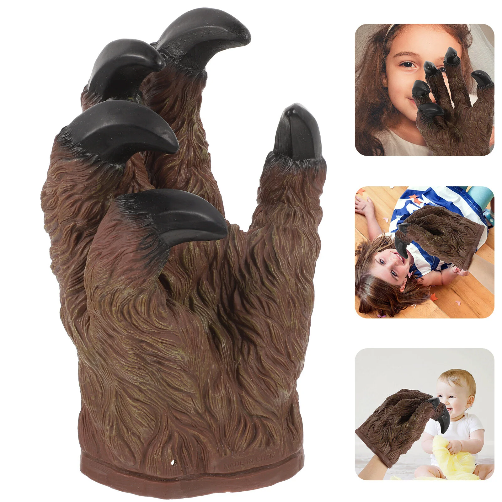 

Animal Puppets Finger Telling Play Toy Hand Party Role Rubber Stocking Pretend Supplies Paw Puppet Story Kids Children Glove