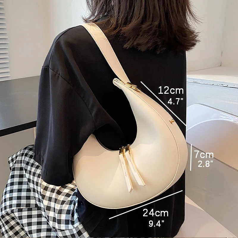 PU Leather Women Luxury Designer Handbag Purses 2022 Fashion Vintage Wallet Double Zipper Half Moon Crescent Hobos Shoulder Bags
PU Leather Women Luxury Designer Handbag Purses 2022 Fashion Vintage Wallet Double Zipper Half Moon Crescent Hobos Shoulder Bags
