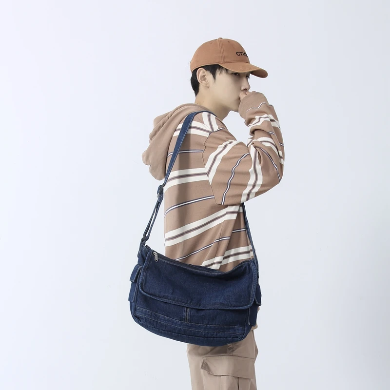 Large Denim Flap Women's Bag 2023 Jeans Messenger Bag Y2K Canvas School Shoulder Cross Eco Bag Korean Shoppers Pockets Satchel
Large Denim Flap Women's Bag 2023 Jeans Messenger Bag Y2K Canvas School Shoulder Cross Eco Bag Korean Shoppers Pockets Satchel