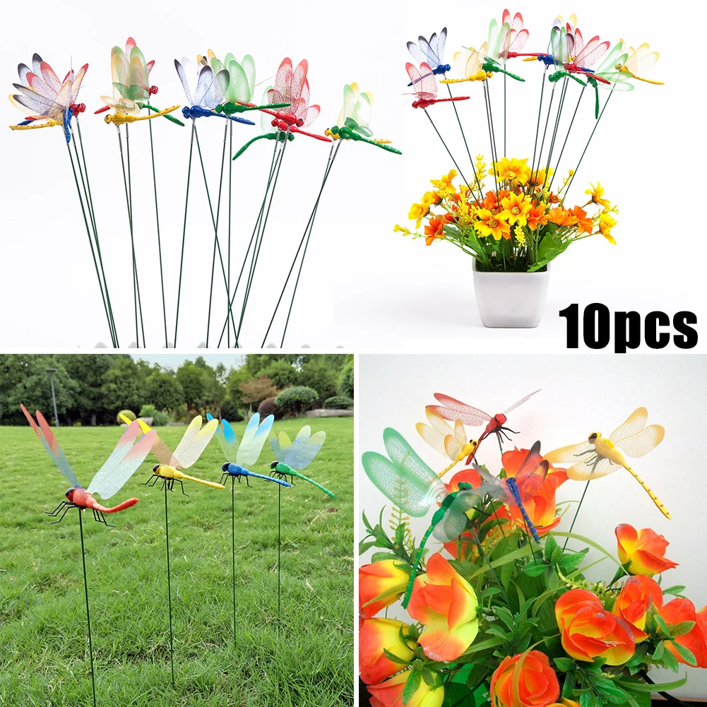 10pcs Dragonflies Insert Rod Gardening Decoration Simulation Dragonfly Home Decoration Background Gardening Decoration
10pcs Dragonflies Insert Rod Gardening Decoration Simulation Dragonfly Home Decoration Background Gardening Decoration