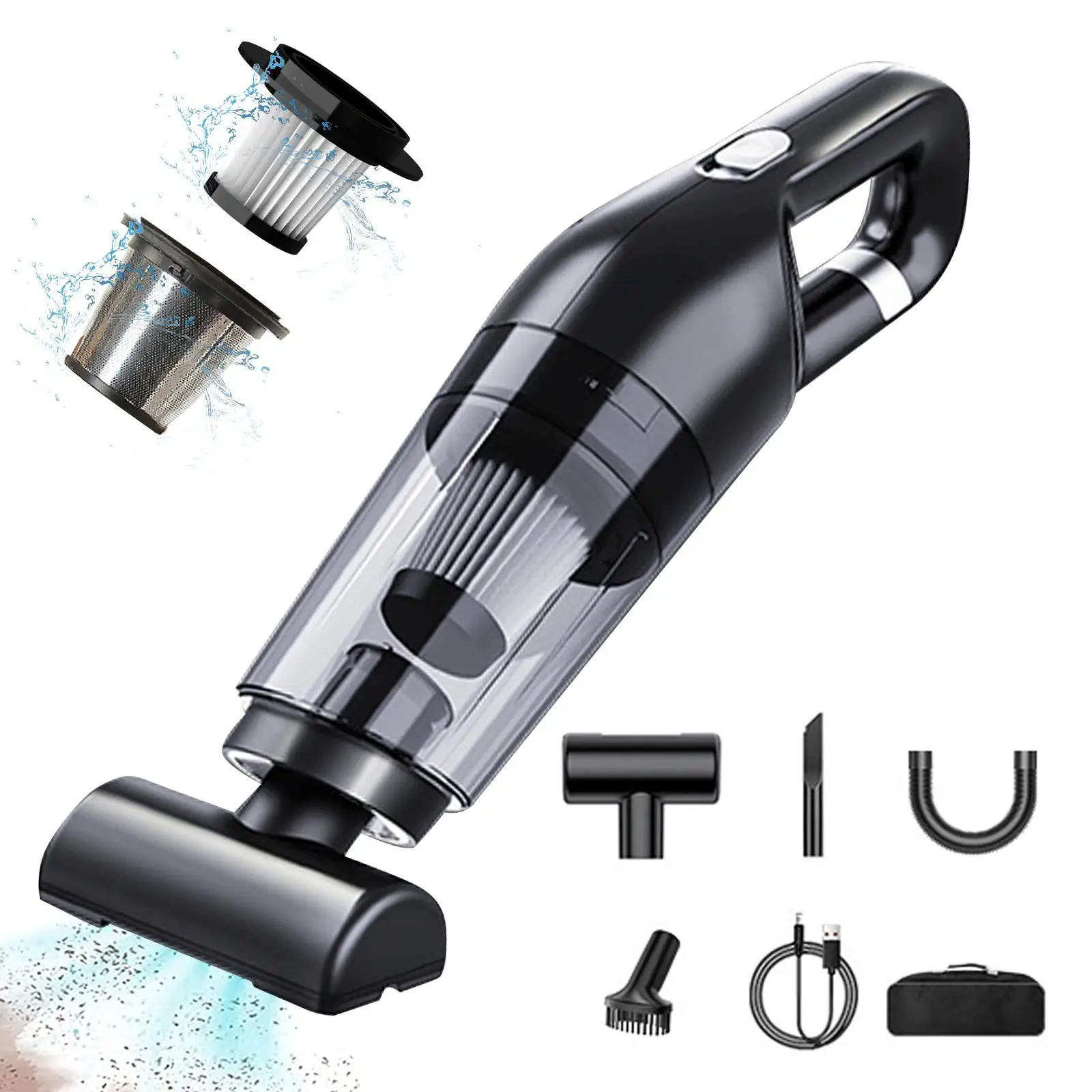 Wireless Handheld Car Vacuum Cleaner Rechargeable Household Dual-purpose Vacuum Cleaner Mini Portable Handheld Vacuum Cleaner
Wireless Handheld Car Vacuum Cleaner Rechargeable Household Dual-purpose Vacuum Cleaner Mini Portable Handheld Vacuum Cleaner