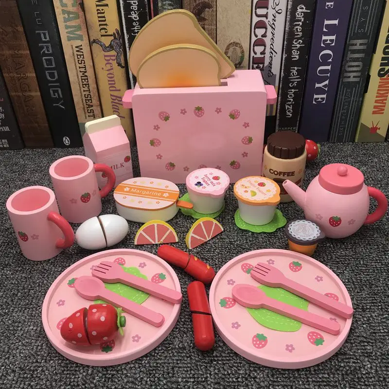 Pan Set Kids Pretend Play Cooking Toys Simulation Food Kitchen Toy Strawberry Bread Interactive Imitation Game Toys For Girls
Pan Set Kids Pretend Play Cooking Toys Simulation Food Kitchen Toy Strawberry Bread Interactive Imitation Game Toys For Girls