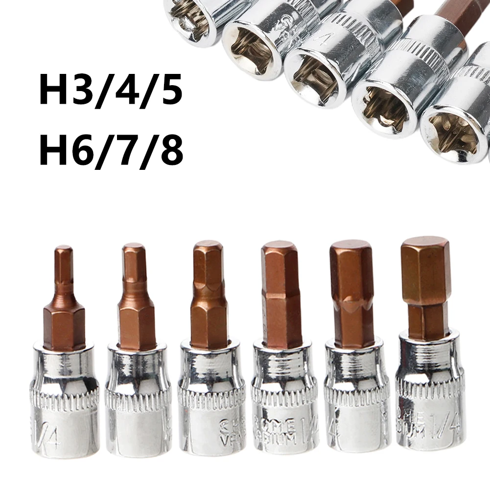 3Pcs 1/4 Inch Hex Head Drive Socket Set Screwdriver Bit H3 H4 H5 H6 H7 H8 Drive Socket Wrench Socket Adapter Hand Tools
3Pcs 1/4 Inch Hex Head Drive Socket Set Screwdriver Bit H3 H4 H5 H6 H7 H8 Drive Socket Wrench Socket Adapter Hand Tools