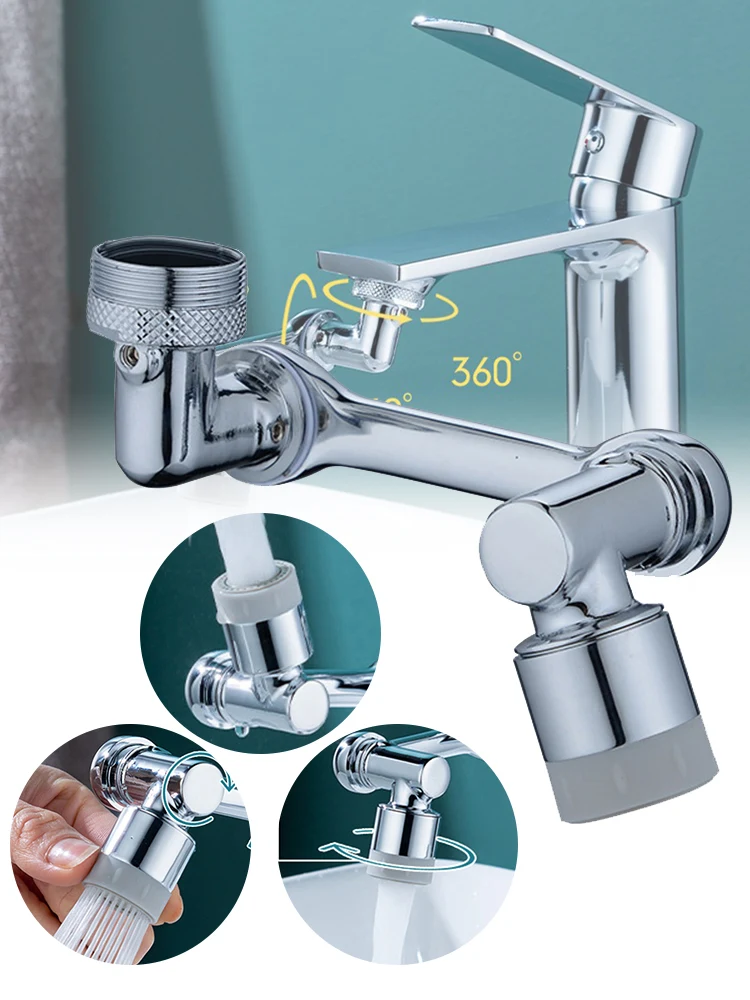 Universal Splash Filter Faucet 1080° Rotating Faucet Aerator Extender 2 Water Outlet Modes Anti-Splash Sink Faucet for Bathroom
Universal Splash Filter Faucet 1080° Rotating Faucet Aerator Extender 2 Water Outlet Modes Anti-Splash Sink Faucet for Bathroom