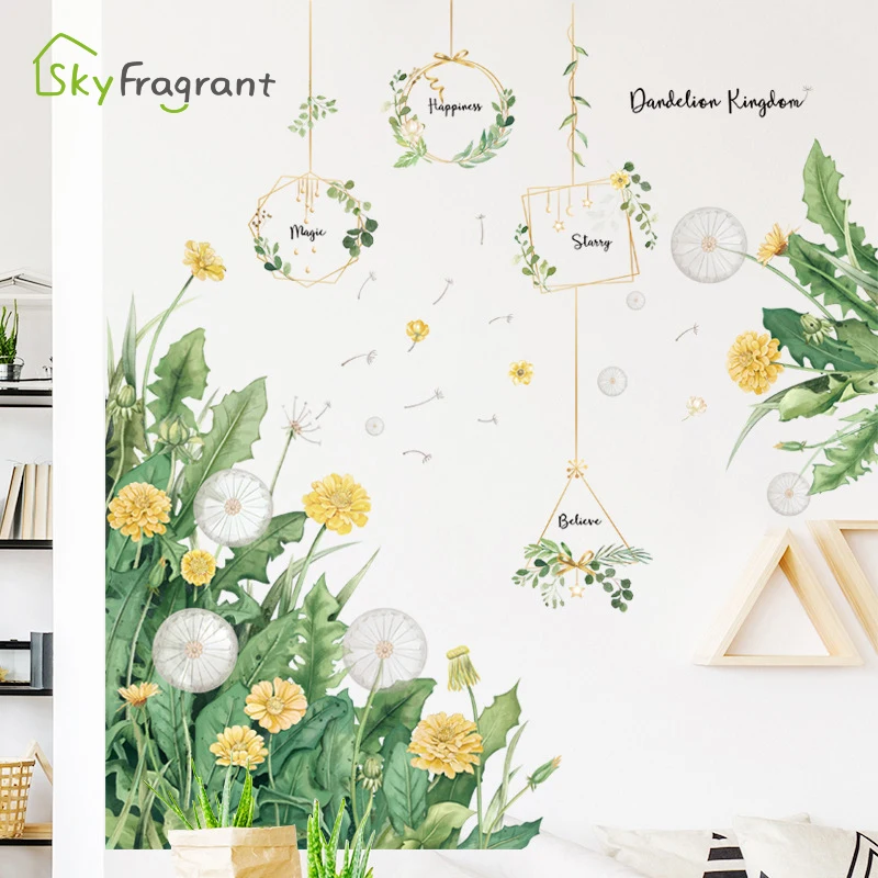 Nordic Fresh Dandelion Hanging Basket Home Decoration Sticker TV Sofa Background Wall Stickers Living Room Decor Self Adhesive
Nordic Fresh Dandelion Hanging Basket Home Decoration Sticker TV Sofa Background Wall Stickers Living Room Decor Self Adhesive