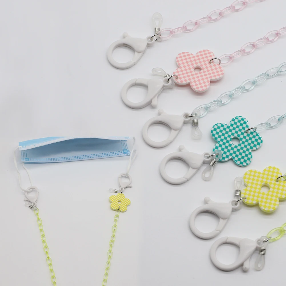 1Pcs Fashion Glasses Chain for Women Checkerboard Flower Mask Chain Charm Sunglasses Lanyard Holder Neck Cord Eyewear Jewelry
1Pcs Fashion Glasses Chain for Women Checkerboard Flower Mask Chain Charm Sunglasses Lanyard Holder Neck Cord Eyewear Jewelry
