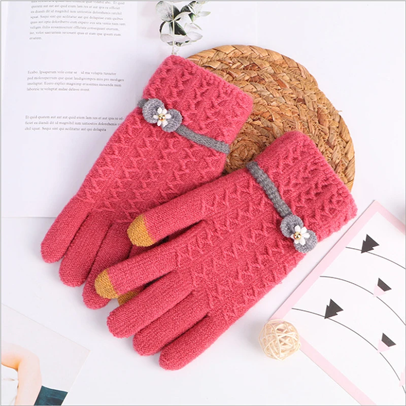 Women Split Finger Gloves Cashmere Warm Fashion Bow Solid Colour Jacquard Touch Screen Gloves Winter
Women Split Finger Gloves Cashmere Warm Fashion Bow Solid Colour Jacquard Touch Screen Gloves Winter