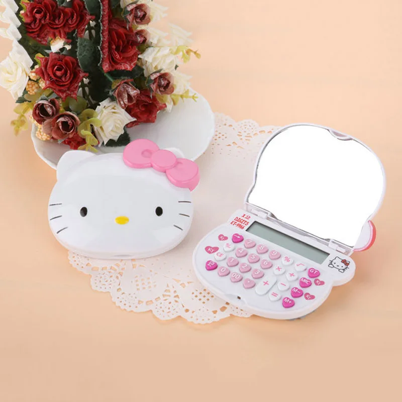 Anime Hellokitty Cute Cartoon Folding Calculator Creative Kt Flip Portable Computer Cosmetic Mirror Toy For Children Girl Gift
Anime Hellokitty Cute Cartoon Folding Calculator Creative Kt Flip Portable Computer Cosmetic Mirror Toy For Children Girl Gift