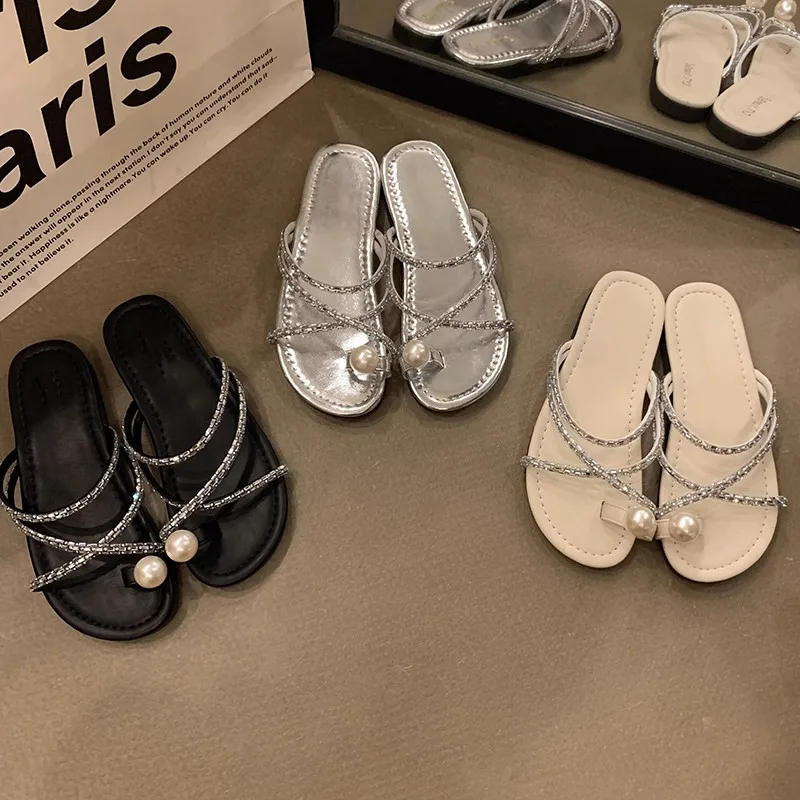 2023 New Summer Rhinestones Slides Casaul Low Heel Women Slippers Ladies Fashion Outdoor Beach Vacation Sandalias Flip Flop
2023 New Summer Rhinestones Slides Casaul Low Heel Women Slippers Ladies Fashion Outdoor Beach Vacation Sandalias Flip Flop