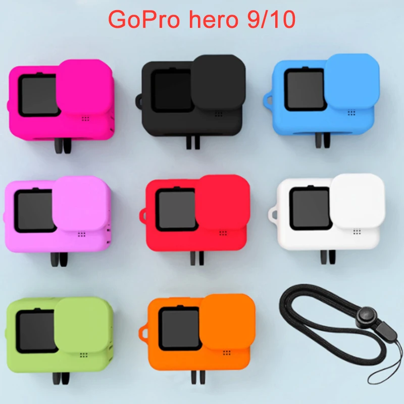 Силиконовый защитный чехол для GoPro Hero 9/10 Black Sleeve Чехол рамка с ремешком аксессуар для Go pro 9/10 Чехол
Силиконовый защитный чехол для GoPro Hero 9/10 Black Sleeve Чехол рамка с ремешком аксессуар для Go pro 9/10 Чехол
