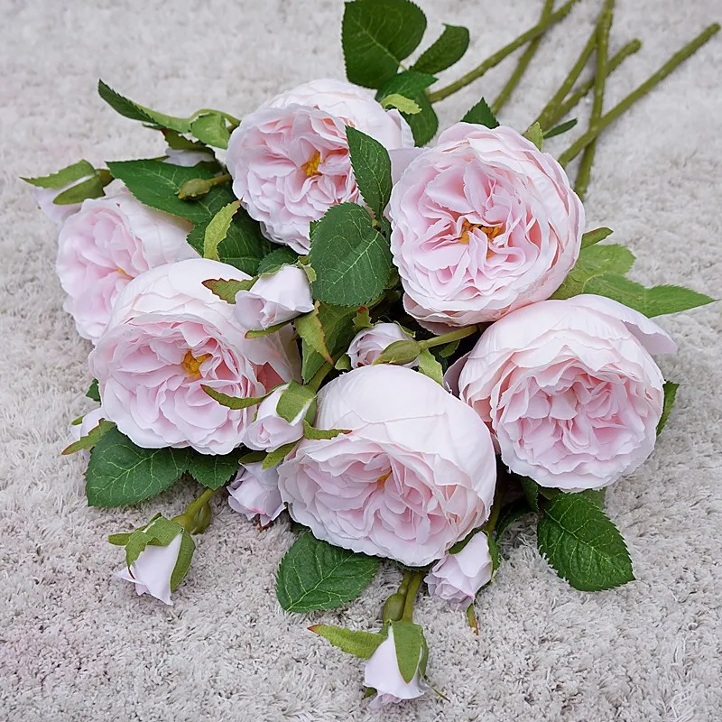 High Quality Simulation Single Branch 3 Roses Home Living Room Dining Table Wedding Decoration Fake Artificial Flowers Cheap
High Quality Simulation Single Branch 3 Roses Home Living Room Dining Table Wedding Decoration Fake Artificial Flowers Cheap