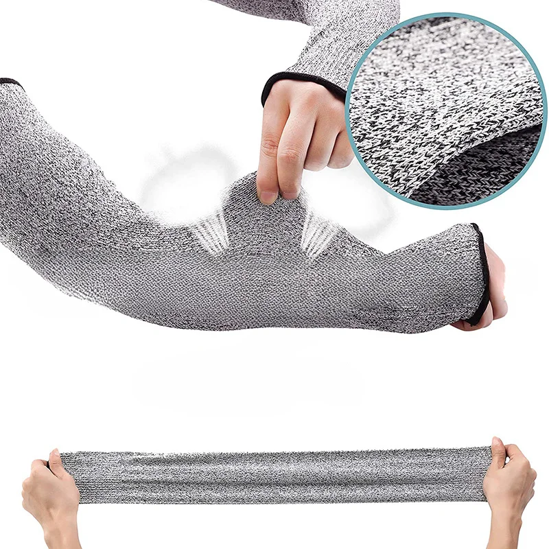 

1Pc Level 5 HPPE Cut Resistant Anti-Puncture Work Protection Arm Sleeve Cover Cut-resistant Arm Sleeve ED-shipping