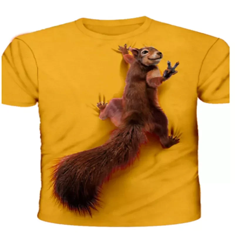 NEW IN squirrel T-shirt 3D printing Short-sleeved animal print T-shirt cute pattern top men/female cute puppy face T-shirt funny
NEW IN squirrel T-shirt 3D printing Short-sleeved animal print T-shirt cute pattern top men/female cute puppy face T-shirt funny