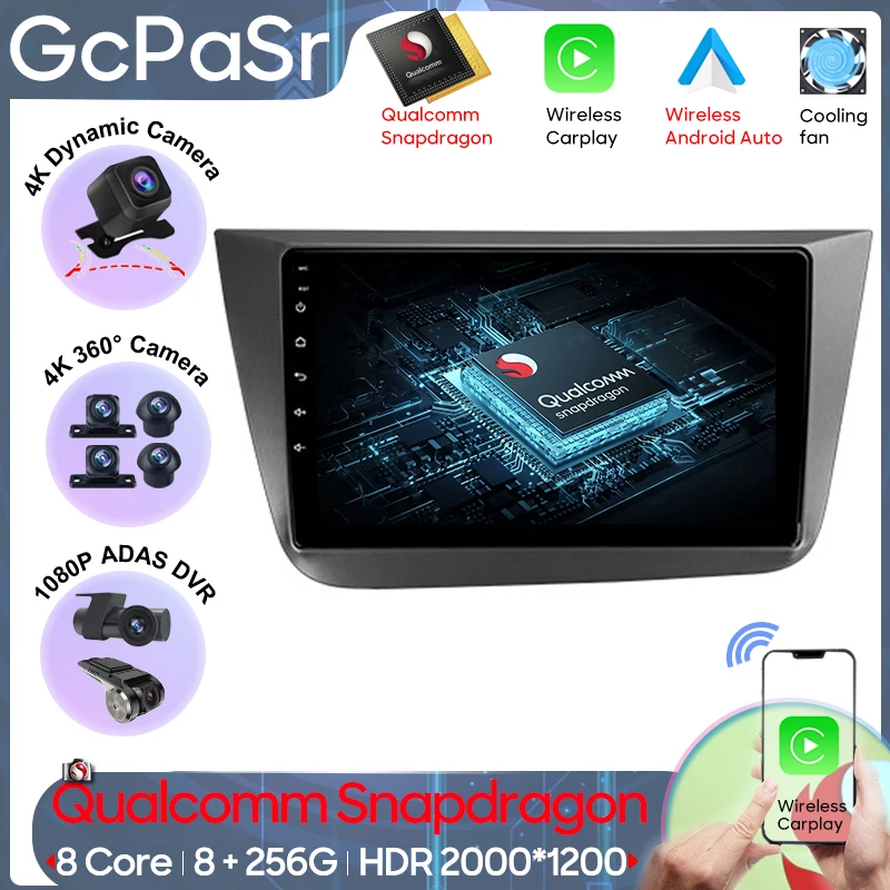 Qualcomm Snapdragon Carplay Android For Seat Altea 5P 2004 - 2015 Toledo 5P III 3 2004 - 2009 Navigation GPS Android Auto Video
Qualcomm Snapdragon Carplay Android For Seat Altea 5P 2004 - 2015 Toledo 5P III 3 2004 - 2009 Navigation GPS Android Auto Video