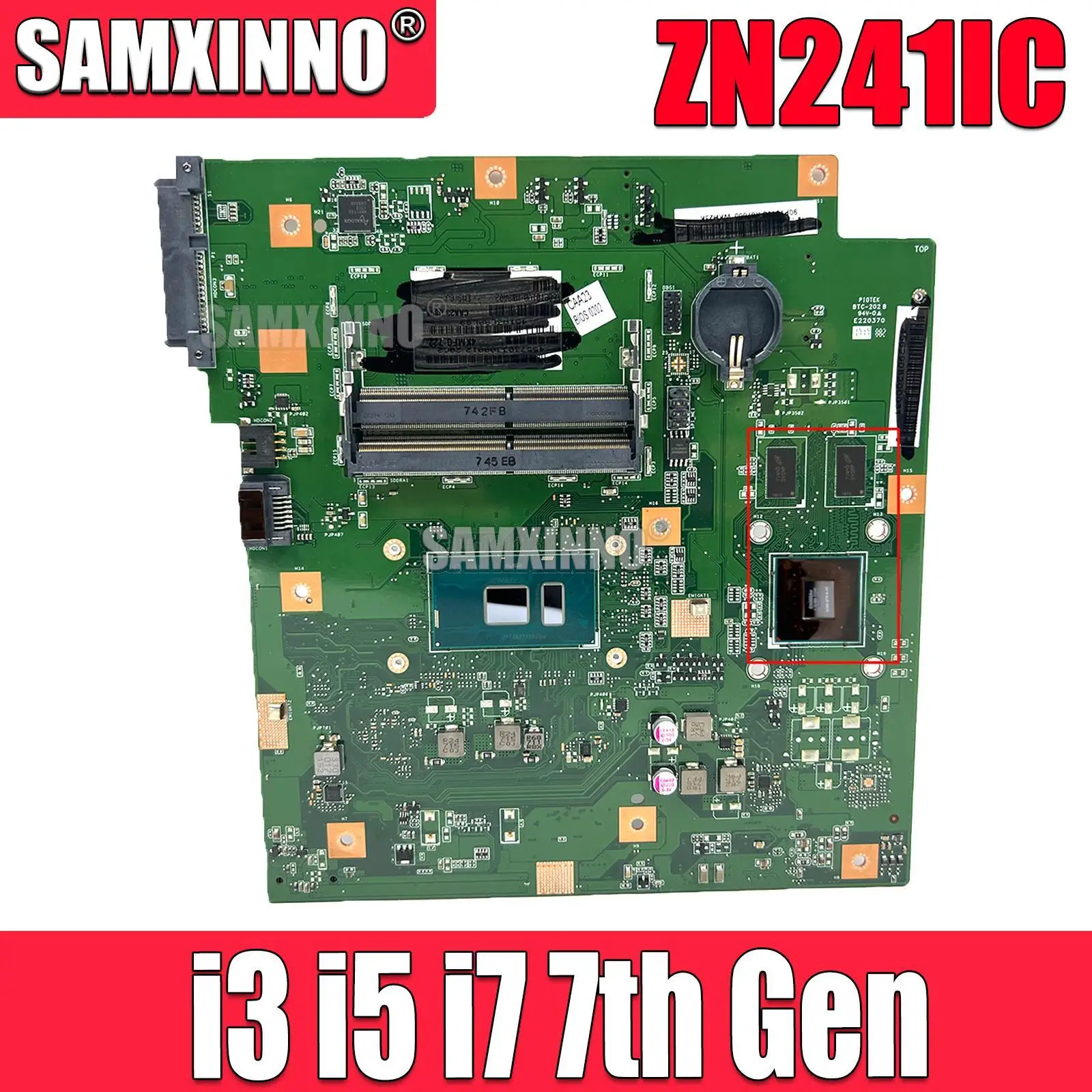 

ZN241IC Mainboard For ASUS Zen AiO ZN241IC ZN241ICGK Motherboard all in one I3-7100 I5-7200U I7-7500 CPU GT940MX 100% Test