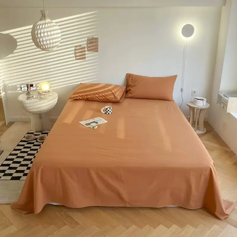 Solid Color 1PCS Bed Sheet Mod Simple Bed Sheets Soft Cotton For King/Queen Size Home Bedding 1.5M/1.8/2M Bed Cover Flat Sheet
Solid Color 1PCS Bed Sheet Mod Simple Bed Sheets Soft Cotton For King/Queen Size Home Bedding 1.5M/1.8/2M Bed Cover Flat Sheet