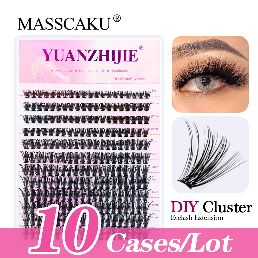MASSCAKU Cluster False Eyelashes Professional 40P 0.07C Curl 8-16mm Mixed Natural Silk Eyelashe(10 pcs/lot)
MASSCAKU Cluster False Eyelashes Professional 40P 0.07C Curl 8-16mm Mixed Natural Silk Eyelashe(10 pcs/lot)