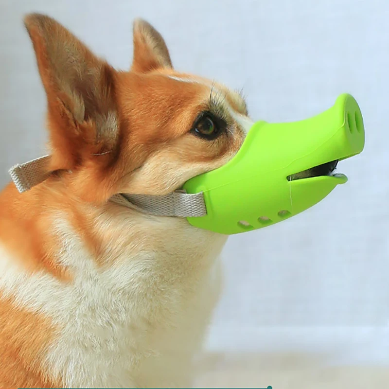 

Dog Barking Mask Silicone Adjustable Cute Pig Nose Training Behavior Aids Anti-bite Anti-bark Pet Mouth Muzzle Dog Accessories