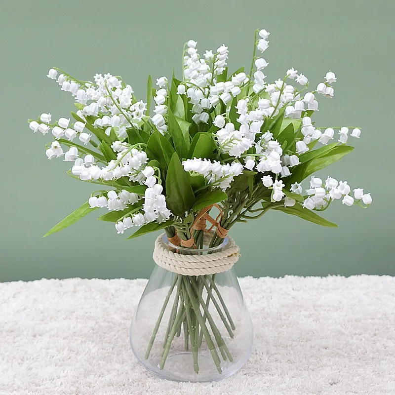 6pcs Plastic White Bellflower Beautiful Lilies Valley Fake Plants Bouquet Wedding Home Photography Props Decoration Arrangement
6pcs Plastic White Bellflower Beautiful Lilies Valley Fake Plants Bouquet Wedding Home Photography Props Decoration Arrangement