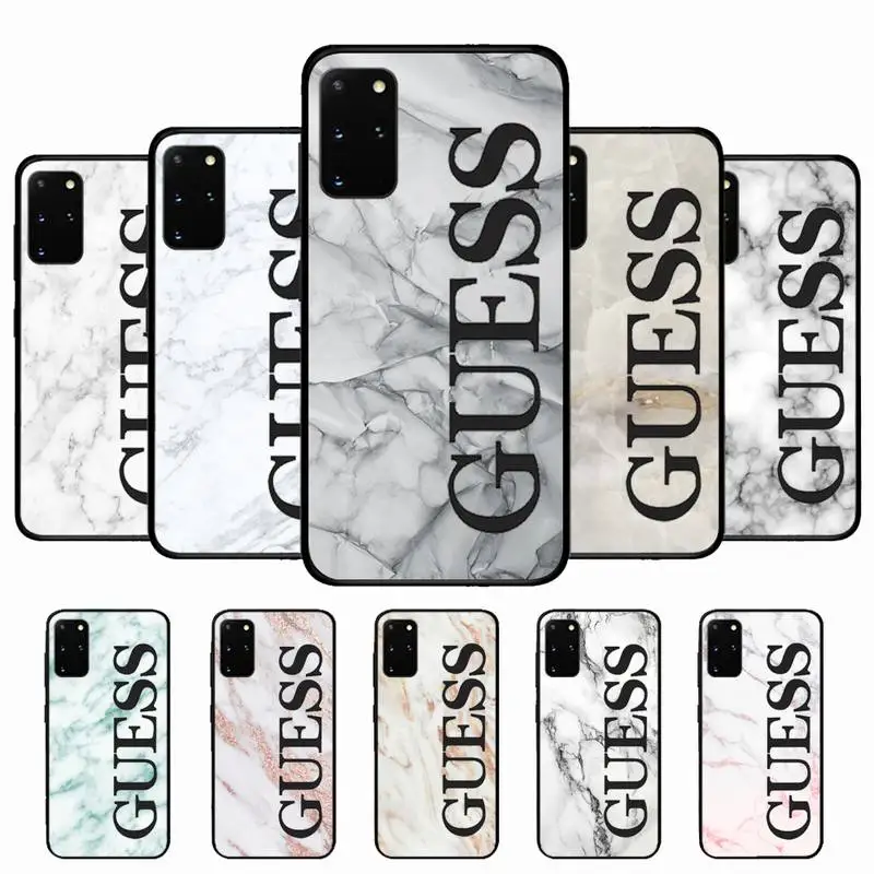 Black Pale Pink Brand GUESS Marble Texture Design Phone Case For Samsung S20lite S21 S21ULTRA s20 s20plus S21plus 20UlTRA
Black Pale Pink Brand GUESS Marble Texture Design Phone Case For Samsung S20lite S21 S21ULTRA s20 s20plus S21plus 20UlTRA