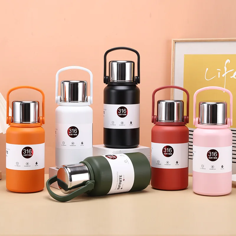 Large Capacity Mug Stainless Steel Thermos Vacuum Flask Car Cup Cycling Sport Travel Pot Water Bottle With Handle Portable Outdo
Large Capacity Mug Stainless Steel Thermos Vacuum Flask Car Cup Cycling Sport Travel Pot Water Bottle With Handle Portable Outdo