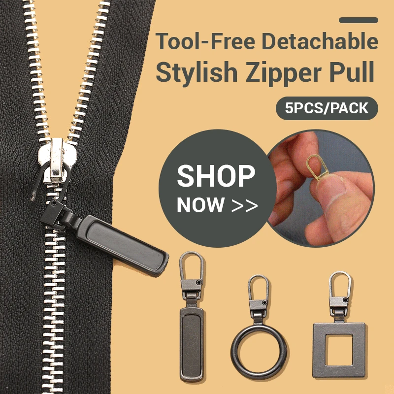 Tool-Free Detachable Stylish Zipper Pull Universal Zipper Puller Instant Zipper Repair Kits For Suitcase Backpack coats Zipper
Tool-Free Detachable Stylish Zipper Pull Universal Zipper Puller Instant Zipper Repair Kits For Suitcase Backpack coats Zipper