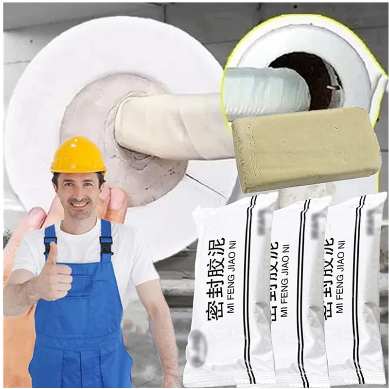 Waterproof Repair Wall Hole Sealing Mud Household Crack Air-conditioning Hole Mending Plasticine Sewer Pipe Sealing Clay Sealant 
Waterproof Repair Wall Hole Sealing Mud Household Crack Air-conditioning Hole Mending Plasticine Sewer Pipe Sealing Clay Sealant