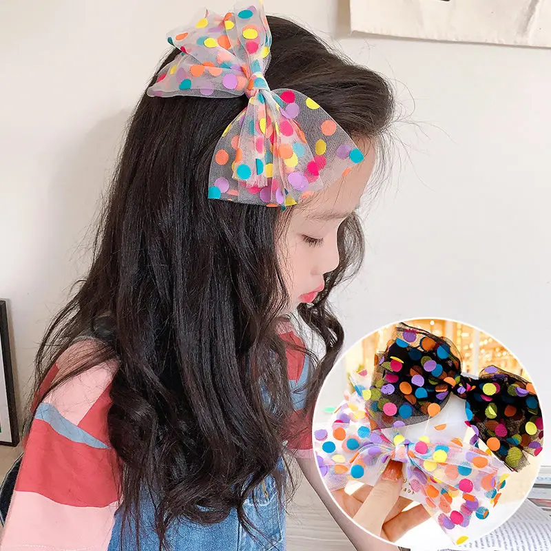 Dot Print Large Bow Hair Clips Baby Girls' Hair Bow Barrettes Side Hairpins Kids Hair Accessories
Dot Print Large Bow Hair Clips Baby Girls' Hair Bow Barrettes Side Hairpins Kids Hair Accessories