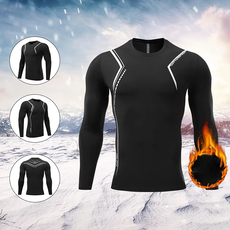 Fleece GYM Fitness Clothing Men Running T Shirt Compression Shirts Workout Sportswear Sweat Bodybuilding T-Shirt Long Jogging
Fleece GYM Fitness Clothing Men Running T Shirt Compression Shirts Workout Sportswear Sweat Bodybuilding T-Shirt Long Jogging