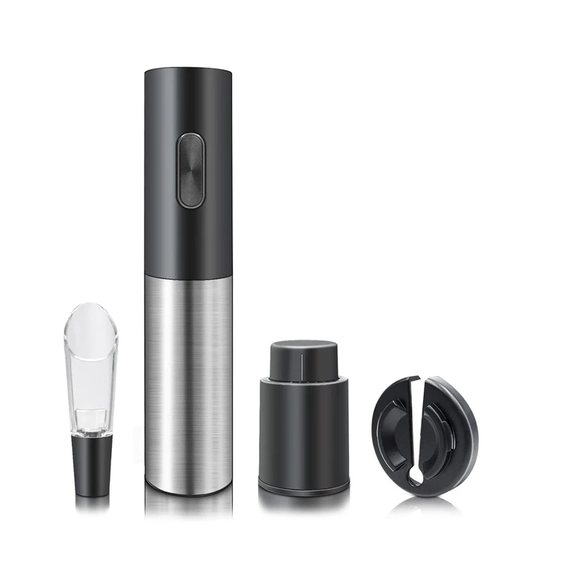 Electric Wine Bottle Opener Set Automatic Corkscrew, Foil Cutter, Vacuum Wine Bottle Stopper, Wine Pourer For Family
Electric Wine Bottle Opener Set Automatic Corkscrew, Foil Cutter, Vacuum Wine Bottle Stopper, Wine Pourer For Family