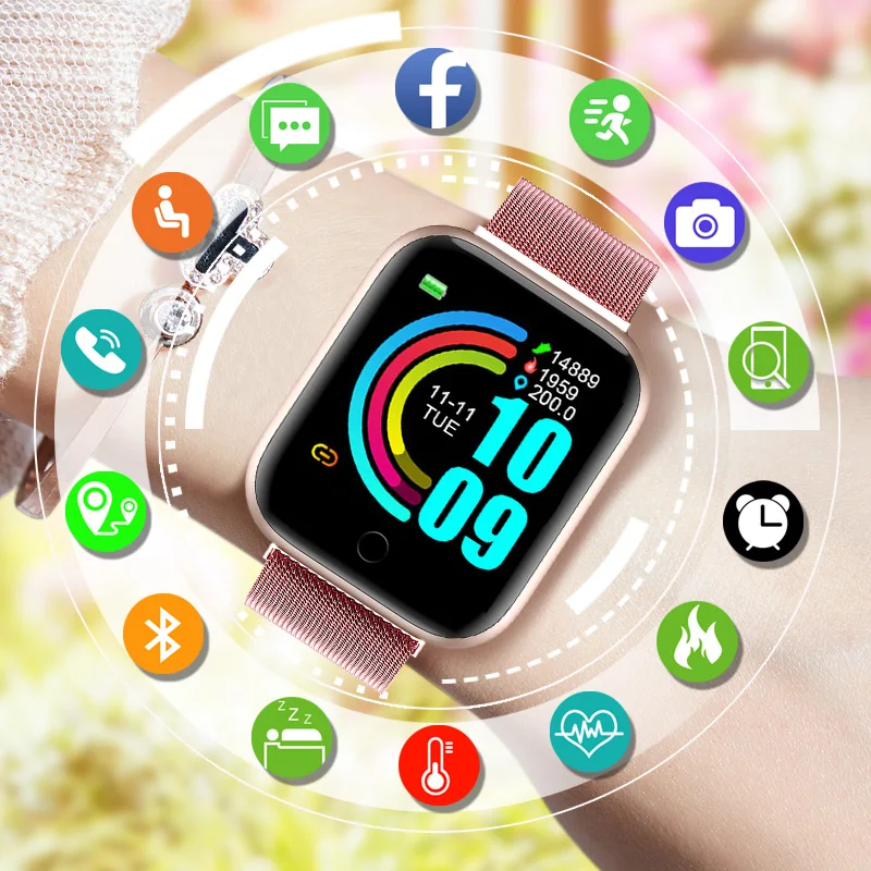 Fashion Smart Watch Women 2020 Smartwatch Men Kids Sport Wrist Watch Fitness Bracelet Tracker Heart Rate Monitor for Android IOS
Fashion Smart Watch Women 2020 Smartwatch Men Kids Sport Wrist Watch Fitness Bracelet Tracker Heart Rate Monitor for Android IOS