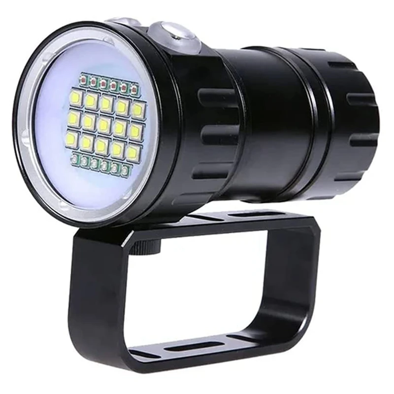 Diving Flashlight, 180W 3000 Lumen Diving Lights Underwater Flashlight 80M IPX8 Waterproof Diving Scuba LED Light
Diving Flashlight, 180W 3000 Lumen Diving Lights Underwater Flashlight 80M IPX8 Waterproof Diving Scuba LED Light