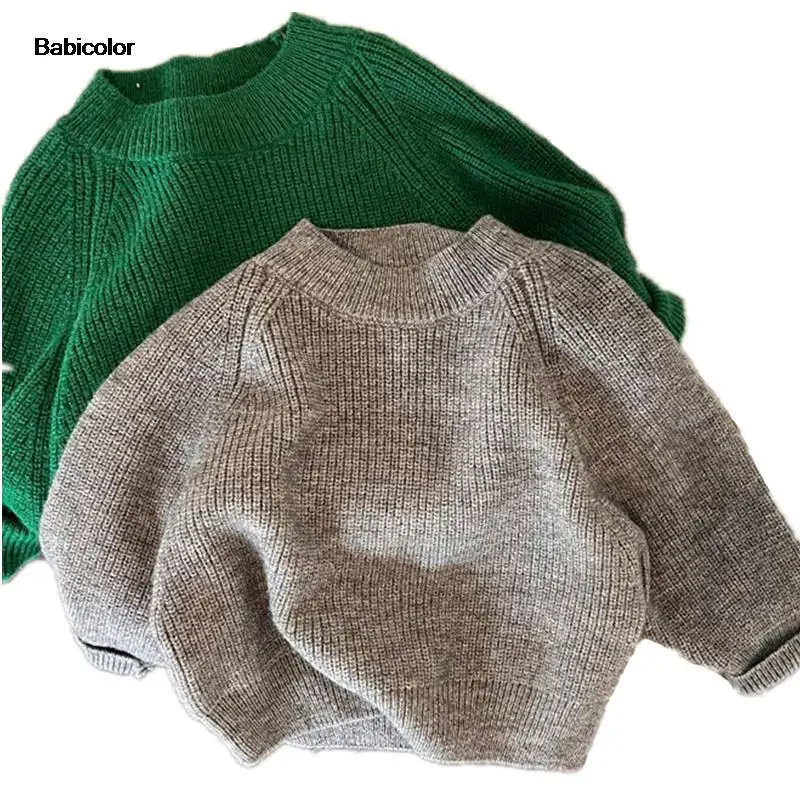 Children's Sweaters 2022 Autumn and Winter New Products Boys and Girls' Solid Color Knitted Sweaters Baby Pullover Sweaters
Children's Sweaters 2022 Autumn and Winter New Products Boys and Girls' Solid Color Knitted Sweaters Baby Pullover Sweaters