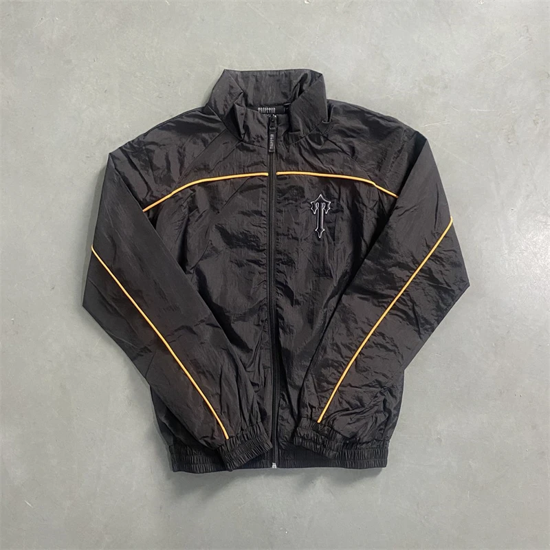 High Street Men Fashion Quality Embroidery Sweatshirts Jogging Suit Trapstar Jacket Zipper Arched Patchwork Shell Set Tracksuit
High Street Men Fashion Quality Embroidery Sweatshirts Jogging Suit Trapstar Jacket Zipper Arched Patchwork Shell Set Tracksuit