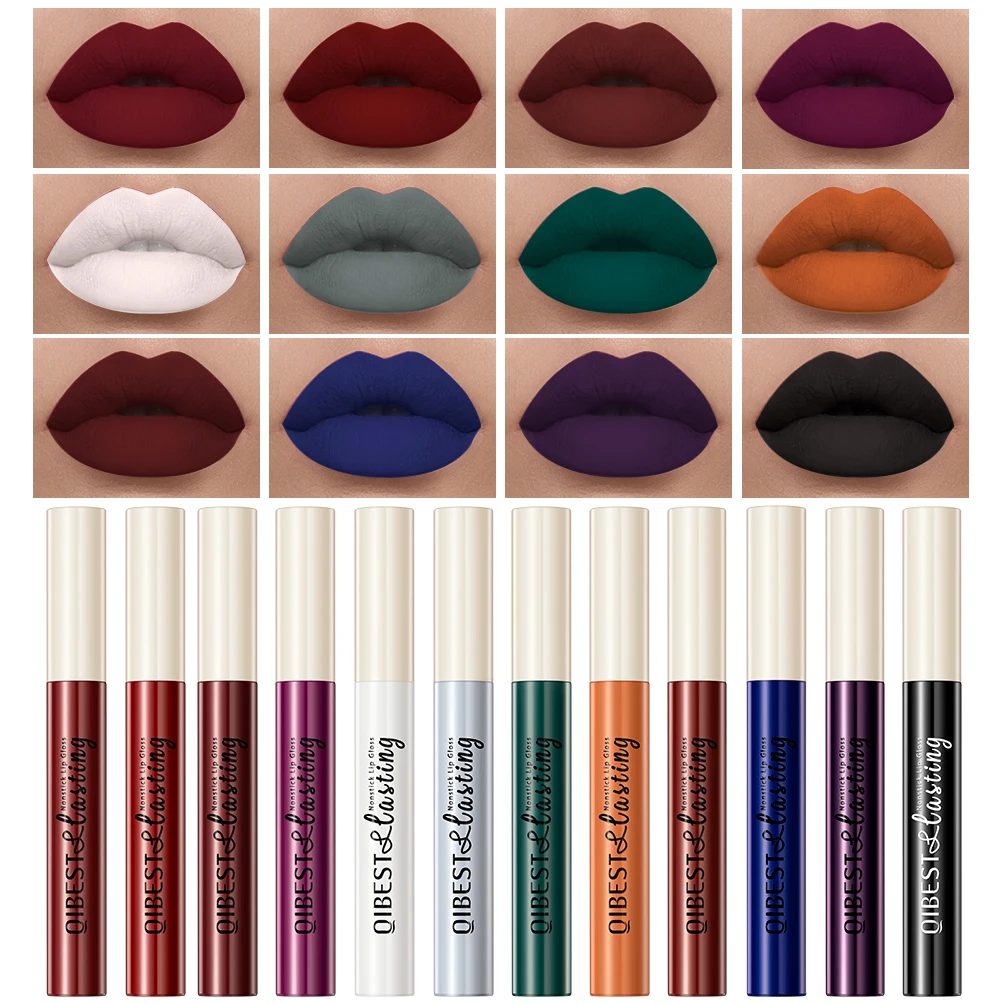 QIBEST Matte Liquid Lipstick Waterproof Long Lasting Velvet Mate Nude Red Lip Gloss Lint Tube Makeup Cosmetic Lipsticks Lipgloss
QIBEST Matte Liquid Lipstick Waterproof Long Lasting Velvet Mate Nude Red Lip Gloss Lint Tube Makeup Cosmetic Lipsticks Lipgloss
