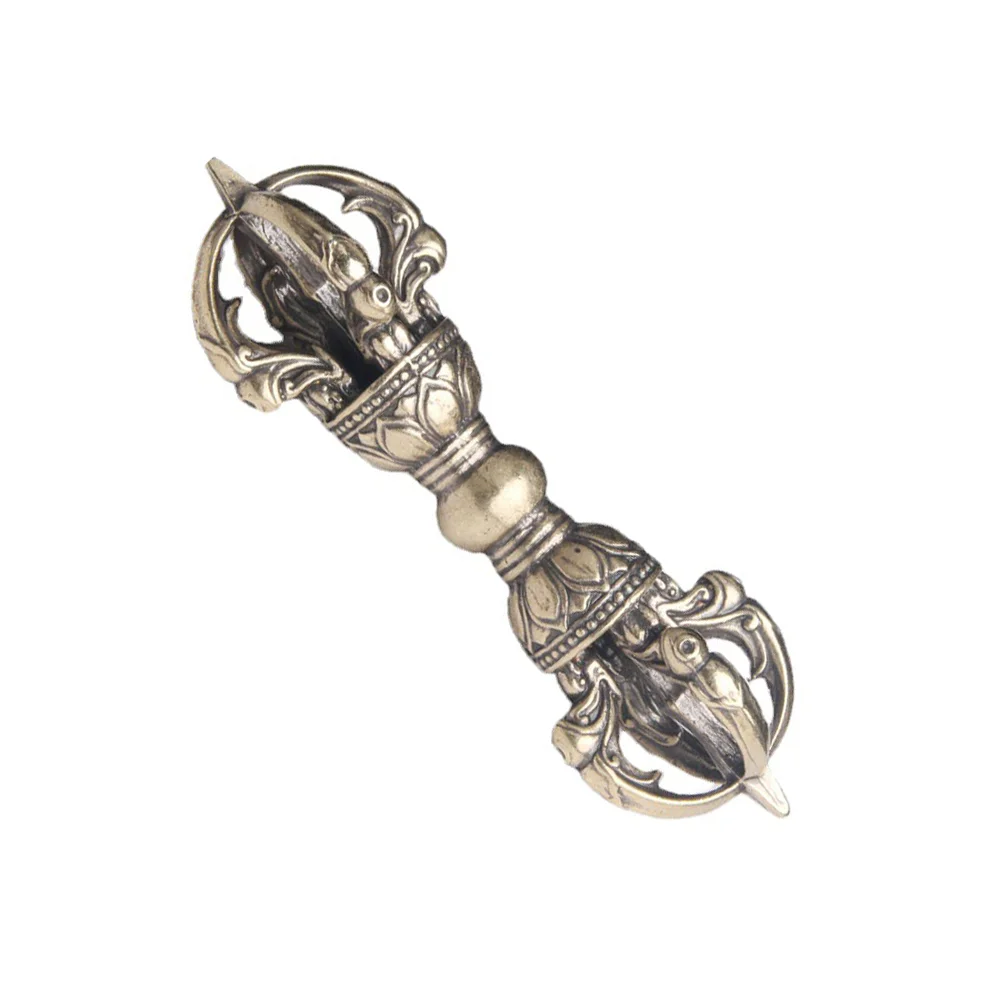 Buddhism Amulet Brass Vajra Pestle Home Decorations Supplies Tibetan Dorje Household Good Luck Phurba
Buddhism Amulet Brass Vajra Pestle Home Decorations Supplies Tibetan Dorje Household Good Luck Phurba