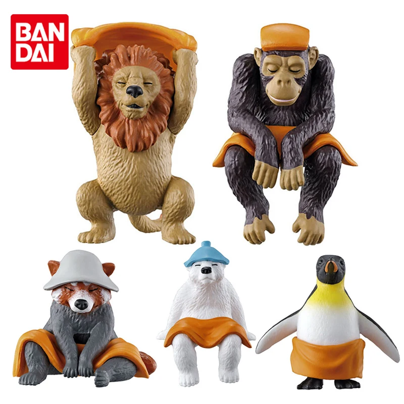 Фигурка Bandai Gashapon, Подлинная фигурка сауны 06, львы, Пингвины, шимпанзе, наслаждайтесь сауной вместе, милые модели животных, игрушки
Фигурка Bandai Gashapon, Подлинная фигурка сауны 06, львы, Пингвины, шимпанзе, наслаждайтесь сауной вместе, милые модели животных, игрушки